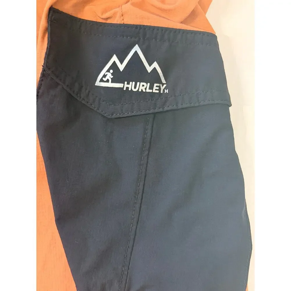 Hurley Phantom+ Mens XXL Orange Cargo Jogger Pants Performance Drawstring